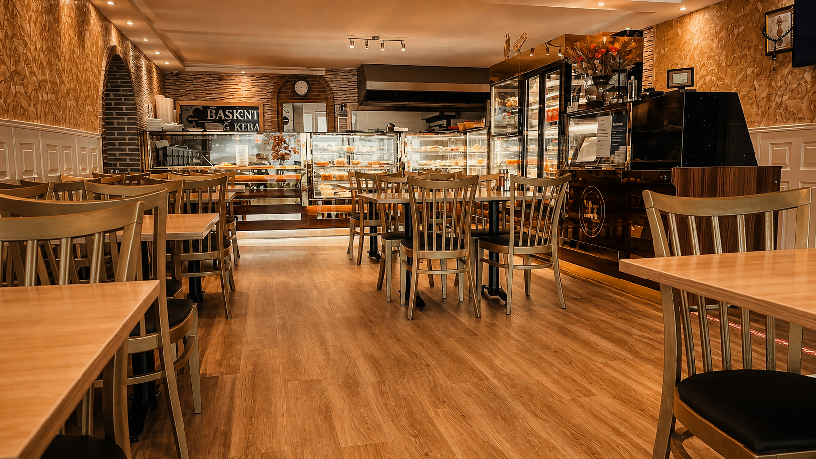 Interieur van Başkent Restaurant